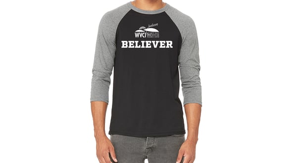 Believe T-Shirt – Baseball Sleeve