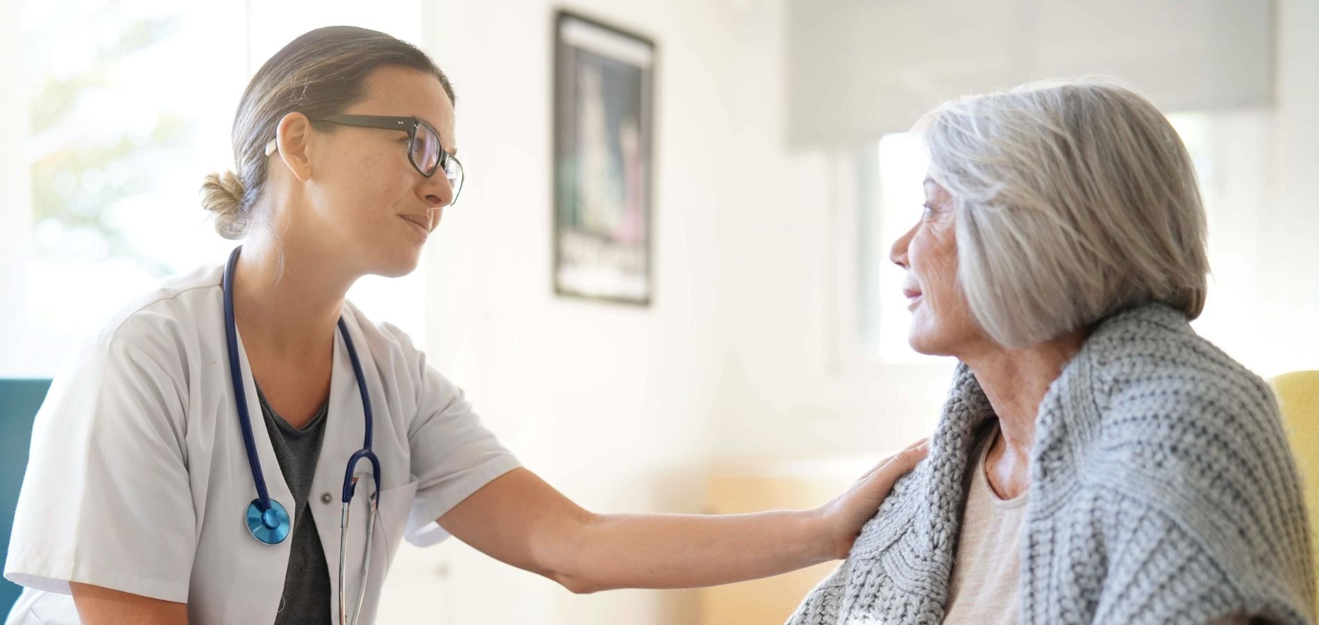 WVCI gynecologic oncologist with patient - gyn cancers