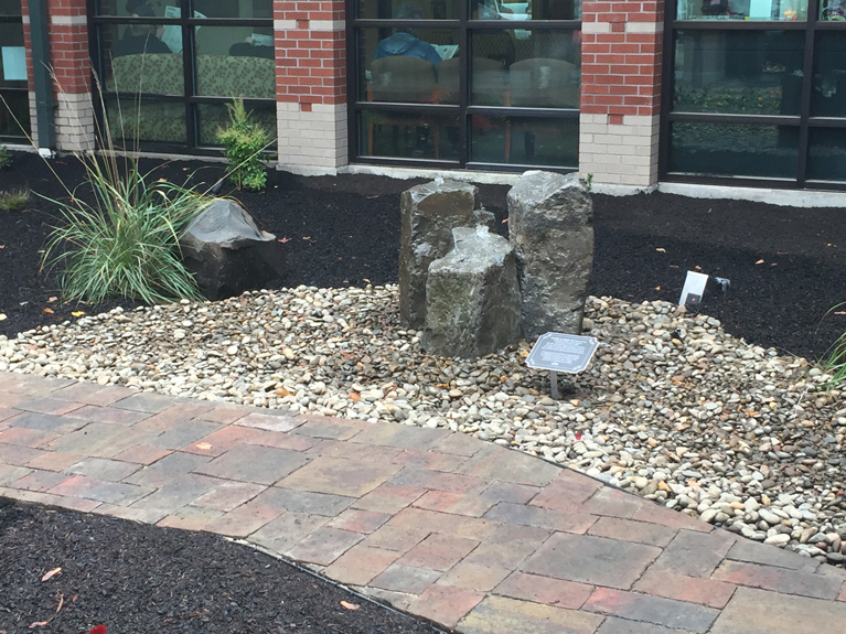 Healing Garden and Bench Dedicated to Two Cancer Care Pioneers