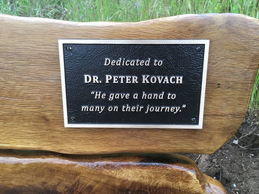 Retired WVCI physician honored with bench at Mount Pisgah